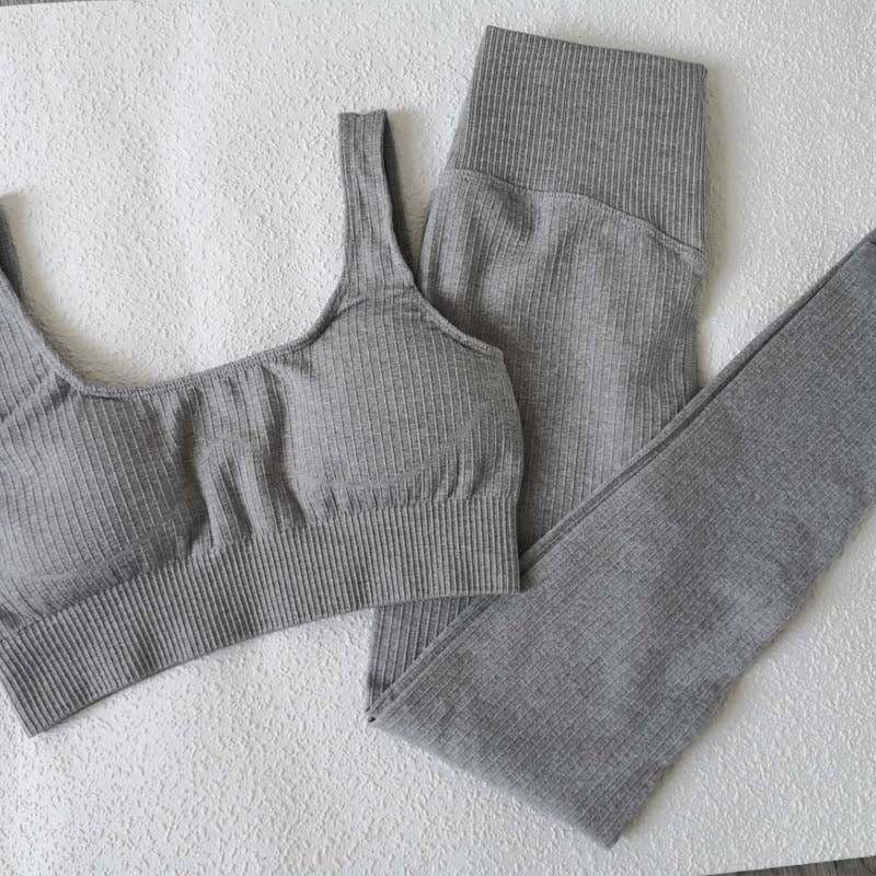 2 Piece Set Workout Clothes for Women Sports Bra and Leggings Set Sports Wear for Women Gym Clothing Athletic Yoga Set